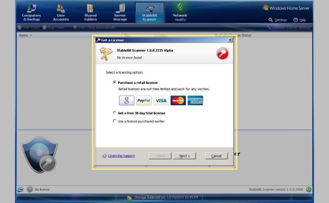 Licensing Wizard